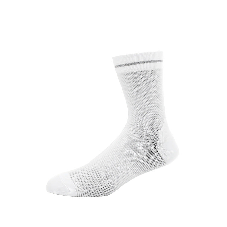 CrazShop professional cycling socks reflective strips INVISTA TACTEL quick-dry antibacterial breathable anti-friction running bike
