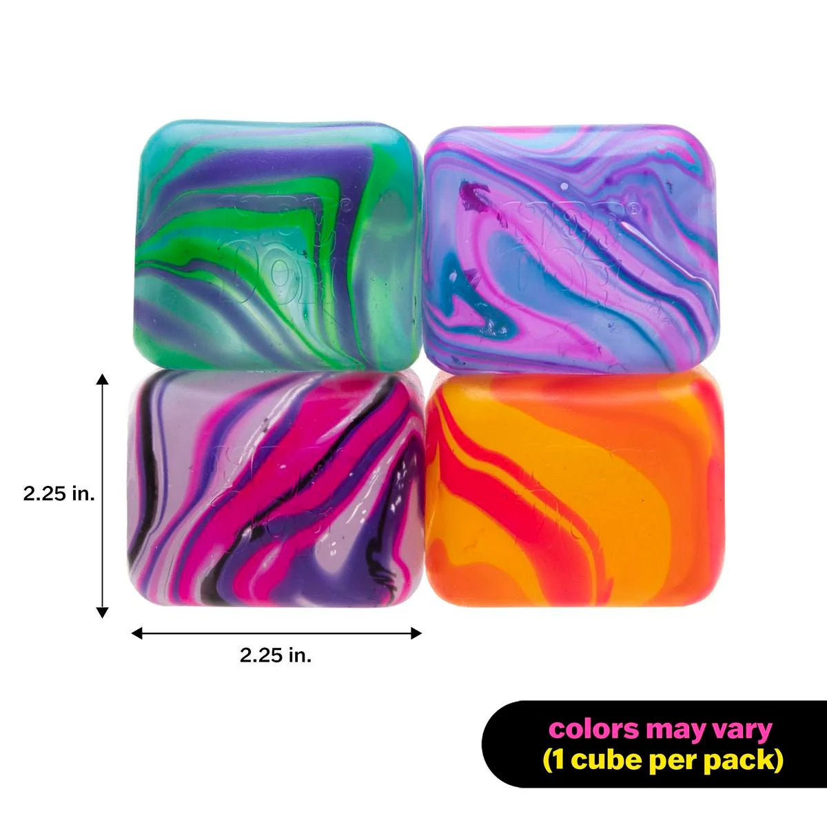 Sensory Fidget Toy with Super Solid Squish, Stretchable Stress Relief, One Random Color