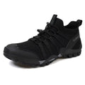 Men's Women's Breathable Mesh Upper Outdoor Hiking Ankle Boots Rubber Midsole Vibram Thick-Sole Closed Toe Camping