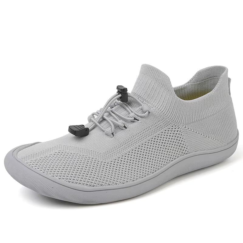 Men's Women's Five-Finger Round Toe Mesh Running Socks Shoes Breathable Non-Slip Casual Design Slip-On Closure Autumn Season