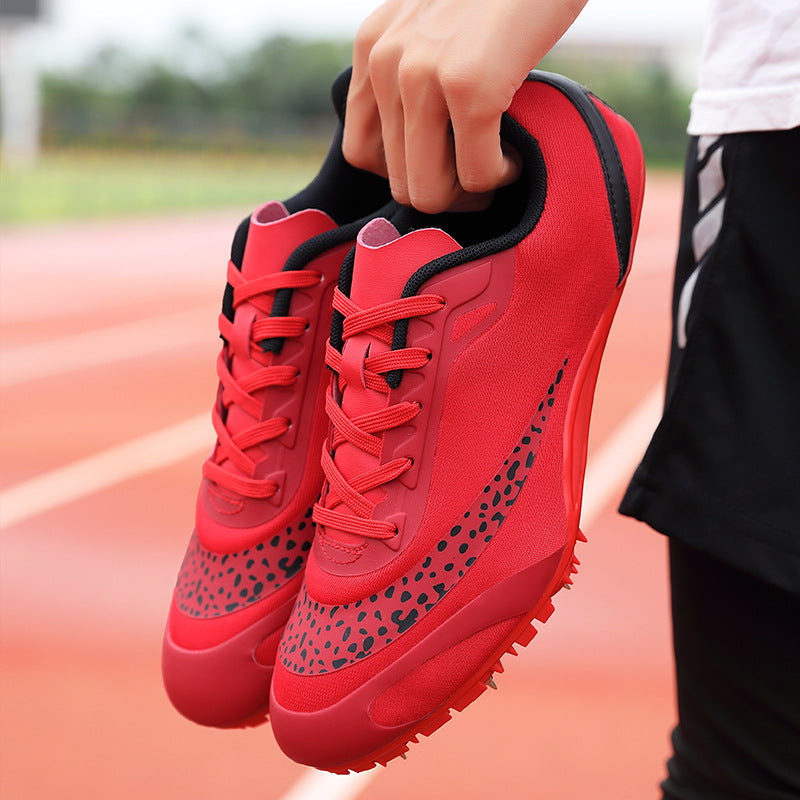 Unisex Track Field Spikes Spring Summer Sprints Middle Long Distance Running Sports Training Shoes Competitions Mesh Upper