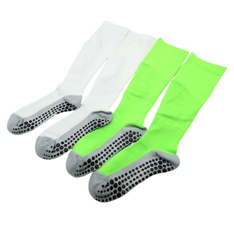 Unisex Performance Grip Soccer Socks - Thickened Towel Bottom, Breathable & Durable Over-the-Calf Sports Socks for Training