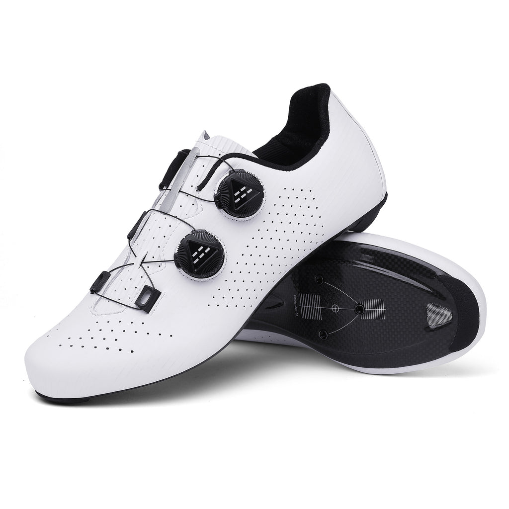 Fashion Breathable Carbon Fiber Road Lock Outdoor Shock-Absorbing Hard-Soled Dynamic Cycling Shoes for Sportwear Customization