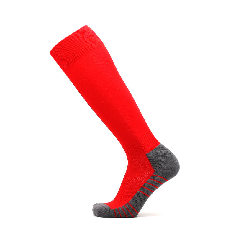 Cushioned Long Sports Socks, Breathable Over the Calf Soccer Socks, Moisture Wicking Durable Performance Socks for Men & Women