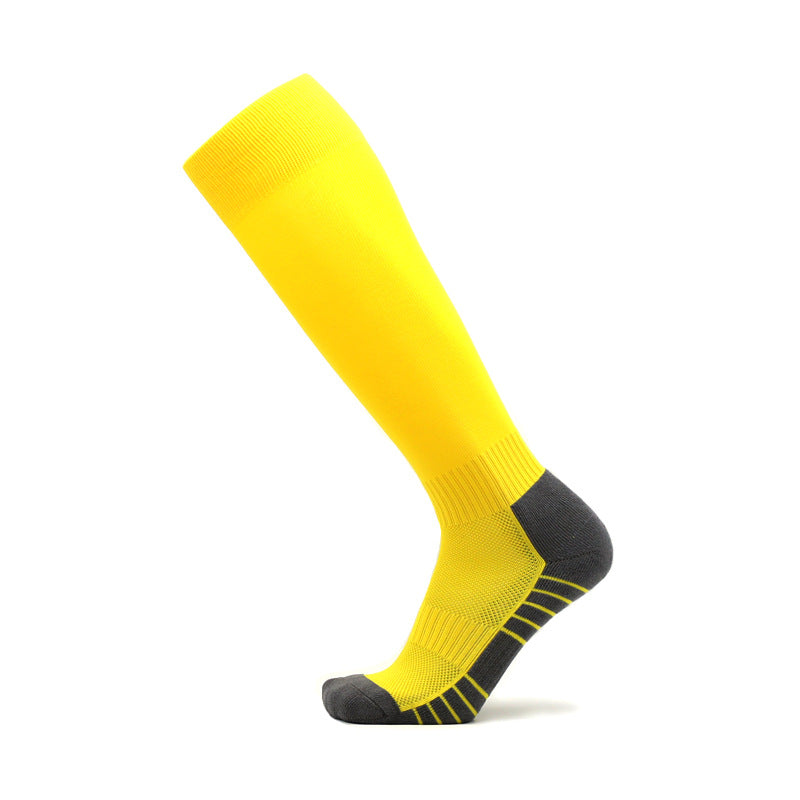Cushioned Long Sports Socks, Breathable Over the Calf Soccer Socks, Moisture Wicking Durable Performance Socks for Men & Women