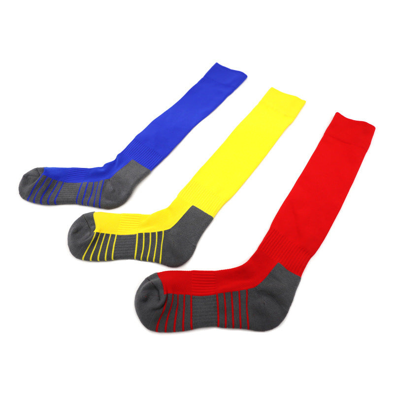 Cushioned Long Sports Socks, Breathable Over the Calf Soccer Socks, Moisture Wicking Durable Performance Socks for Men & Women