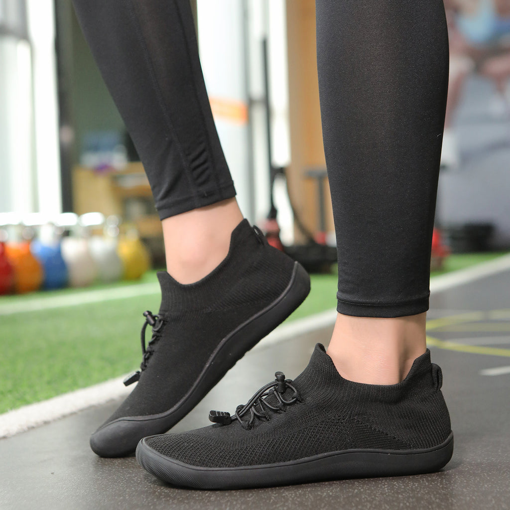 Men's Women's Five-Finger Round Toe Mesh Running Socks Shoes Breathable Non-Slip Casual Design Slip-On Closure Autumn Season