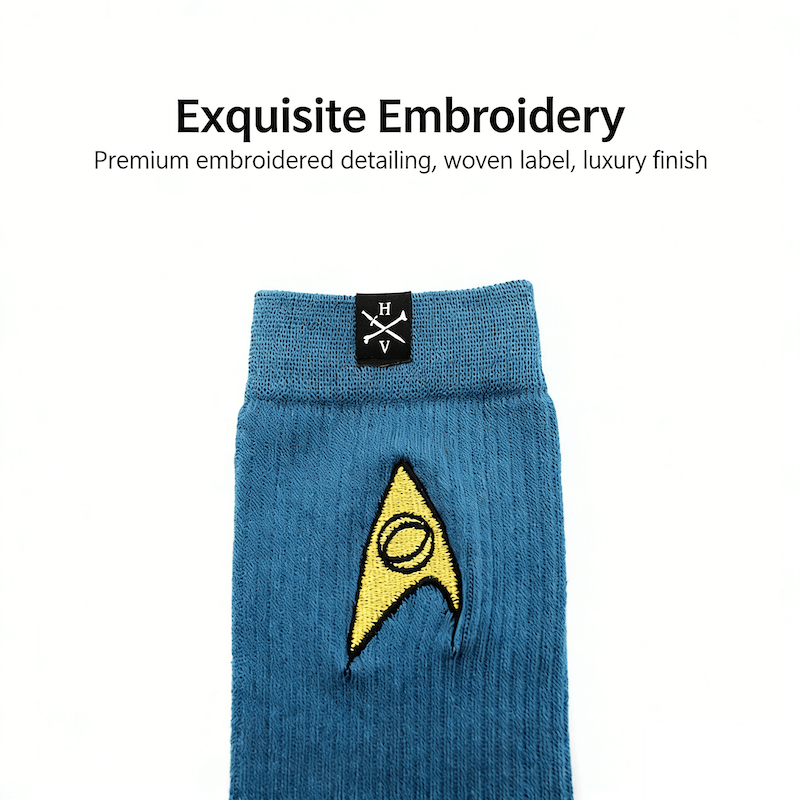 Men's Performance Crew Socks with Embroidered Logo - Cushioned & Breathable Towel Bottom Sports Socks for Basketball & Training