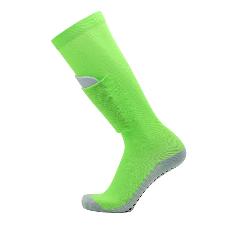 Unisex Performance Grip Soccer Socks - Thickened Towel Bottom, Breathable & Durable Over-the-Calf Sports Socks for Training