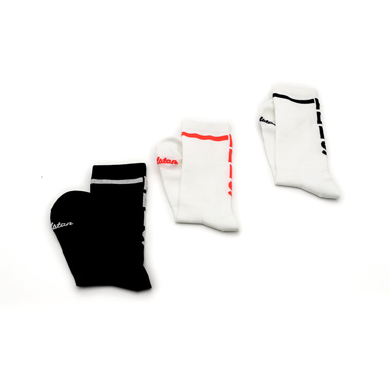 Cushioned Athletic Cycling Socks, Breathable Mid-Hose Road Bike Socks, Moisture Wicking Performance Socks for Spring/Summer