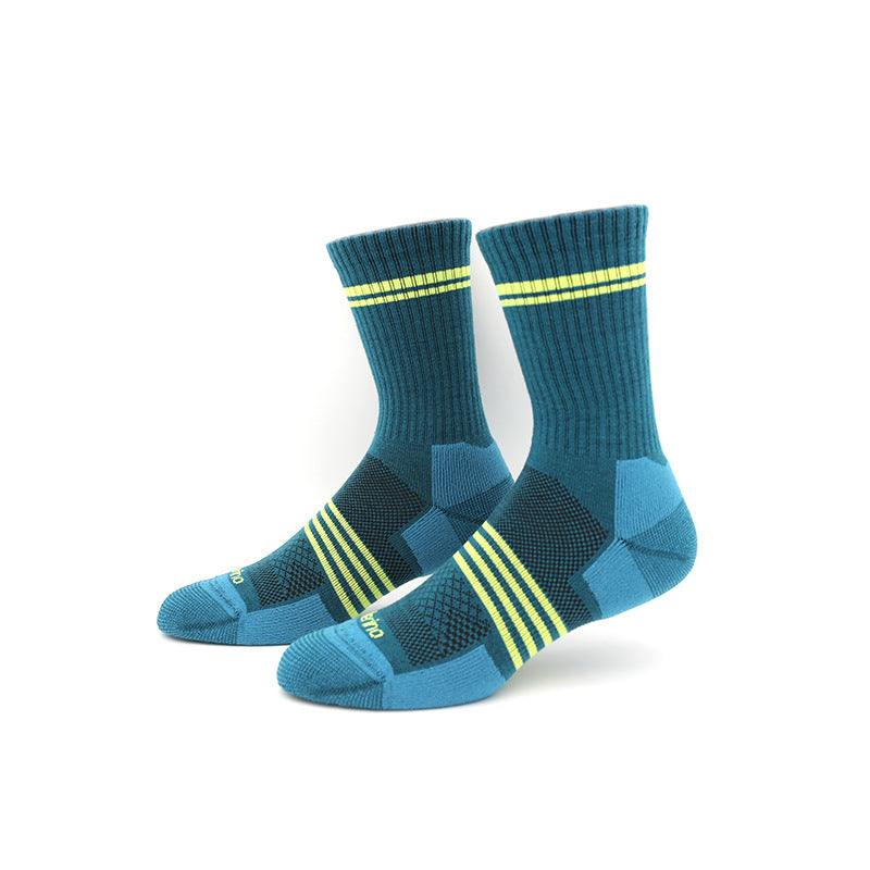 Anti-Blister Hiking Socks for Men & Women with Premium Merino Wool, High Performance Cushioned Crew Socks, Breathable Lightweight Outdoor Socks