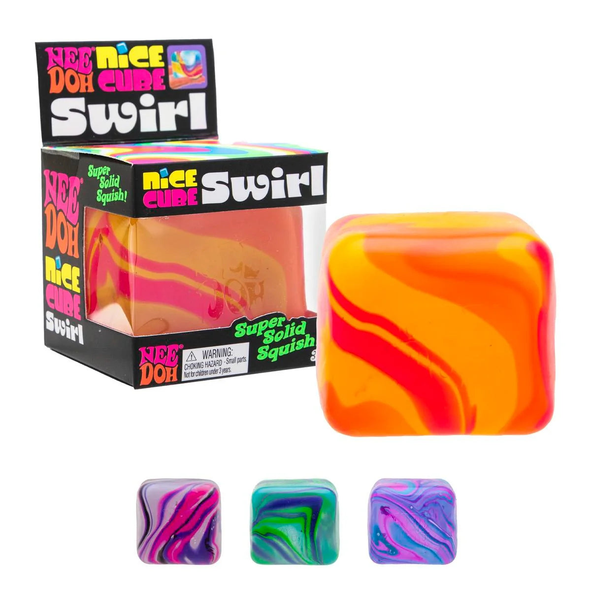 Sensory Fidget Toy with Super Solid Squish, Stretchable Stress Relief, One Random Color