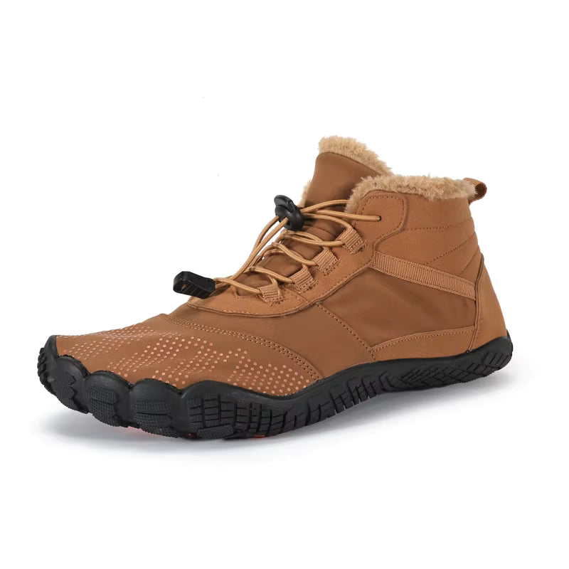 Men's Women's High-Top Velvet Winter Hiking Boots Breathable Cotton Warm Snow Plus Size Shoes Comfortable for Outdoor Activities