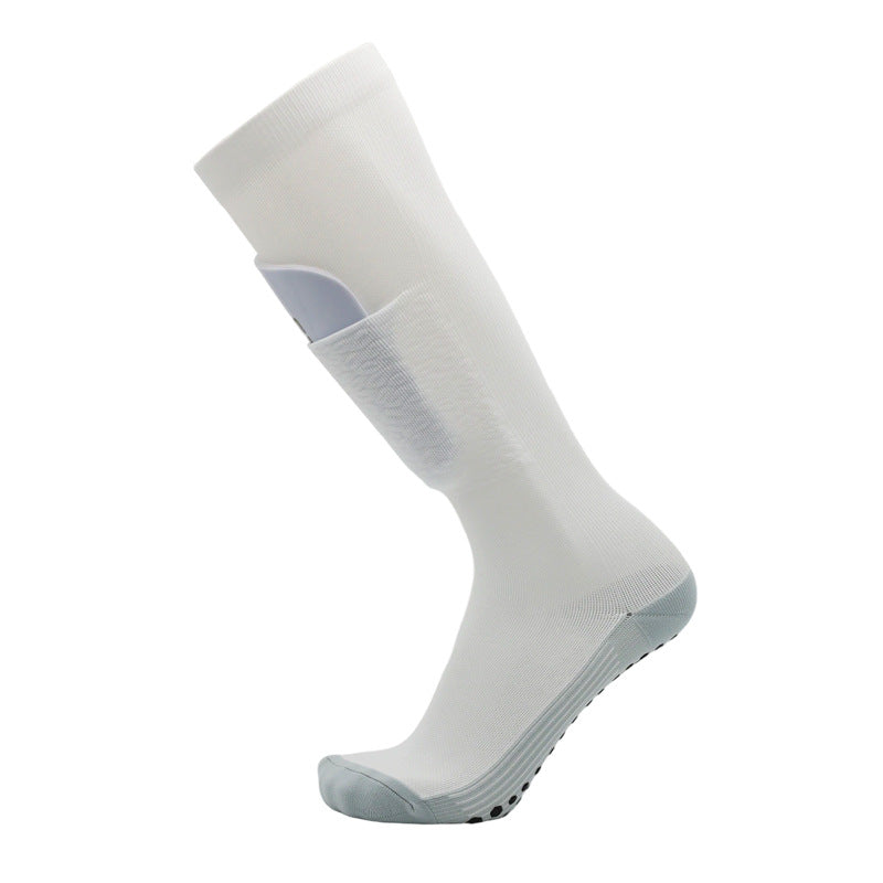 Unisex Performance Grip Soccer Socks - Thickened Towel Bottom, Breathable & Durable Over-the-Calf Sports Socks for Training