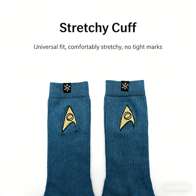 Men's Performance Crew Socks with Embroidered Logo - Cushioned & Breathable Towel Bottom Sports Socks for Basketball & Training