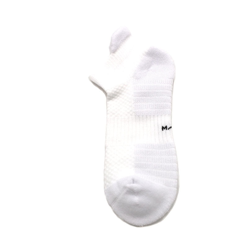 CrazShop soft bamboo athletic socks breathable anti-slip mid-hose running towel bottom heavyweight performance spring summer
