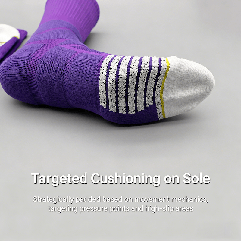Unisex Performance Grip Socks - Anti-Slip Basketball Socks, Thickened & Breathable Crew Socks for Elite Athletes