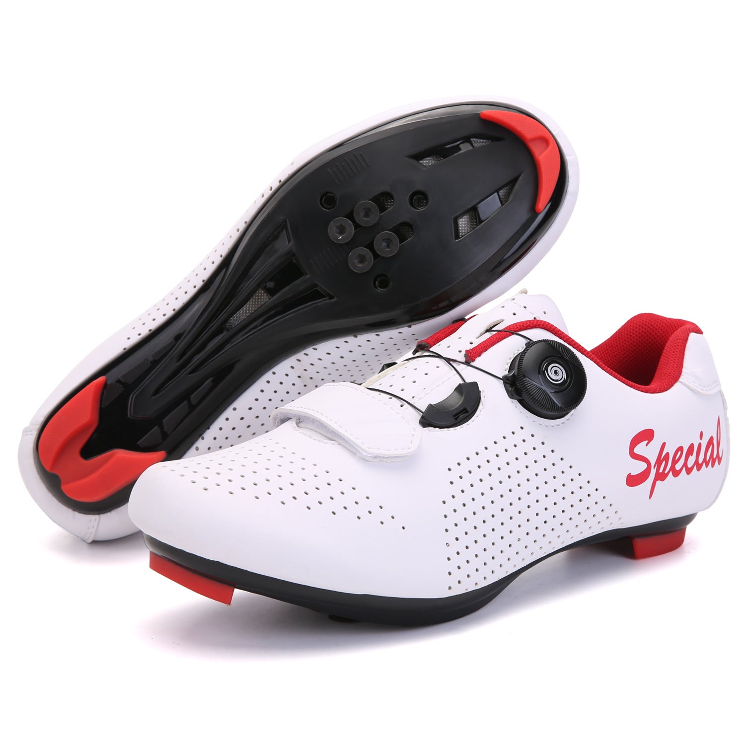 Pure Black Anti-Slip Men's Cycling Sports Shoes Hard-Soled Wear-Resistant for Autumn Winter Spring Summer Mountain Road Bike