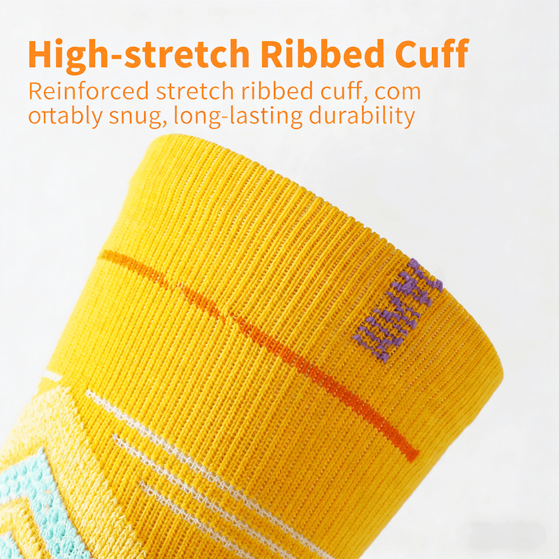 Premium Grip Basketball Socks for Men, High Performance Cushioned Mid-Calf Athletic Socks, Sweat-Wicking Towel Bottom Streetball Socks for Real-Game Performance, 1 Pair