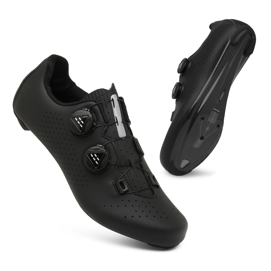 Fashion Breathable Carbon Fiber Road Lock Outdoor Shock-Absorbing Hard-Soled Dynamic Cycling Shoes for Sportwear Customization