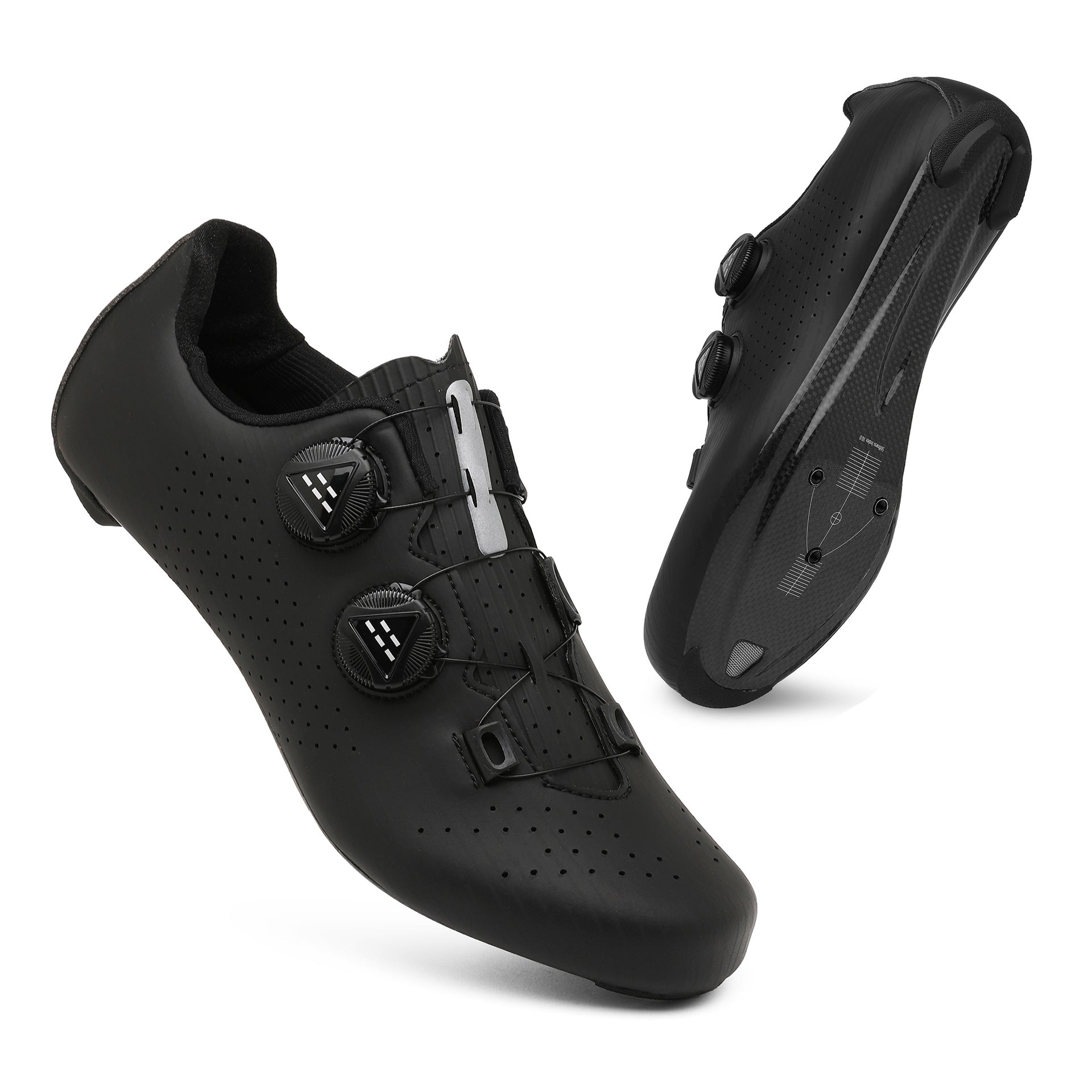 Fashion Breathable Carbon Fiber Road Lock Outdoor Shock-Absorbing Hard-Soled Dynamic Cycling Shoes for Sportwear Customization