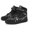 Men's High-Top Casual Basketball Shoes Mesh Slip Resistant Winter Outdoor Sports Track Luminous Lights Changing Fashion Trend