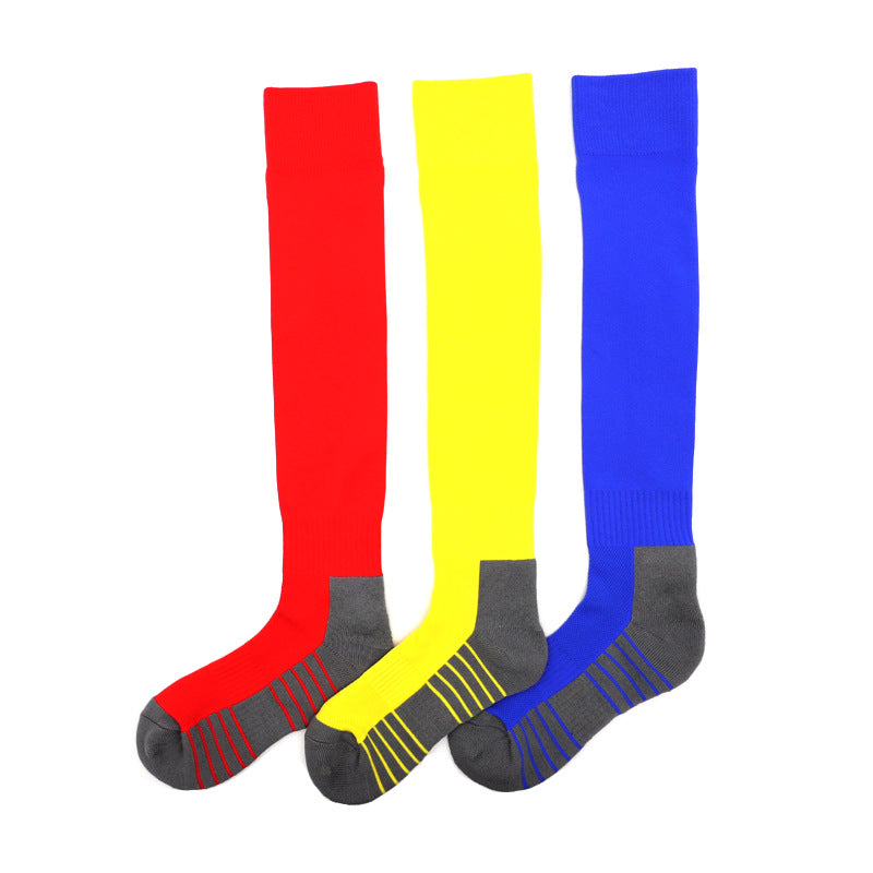 Cushioned Long Sports Socks, Breathable Over the Calf Soccer Socks, Moisture Wicking Durable Performance Socks for Men & Women