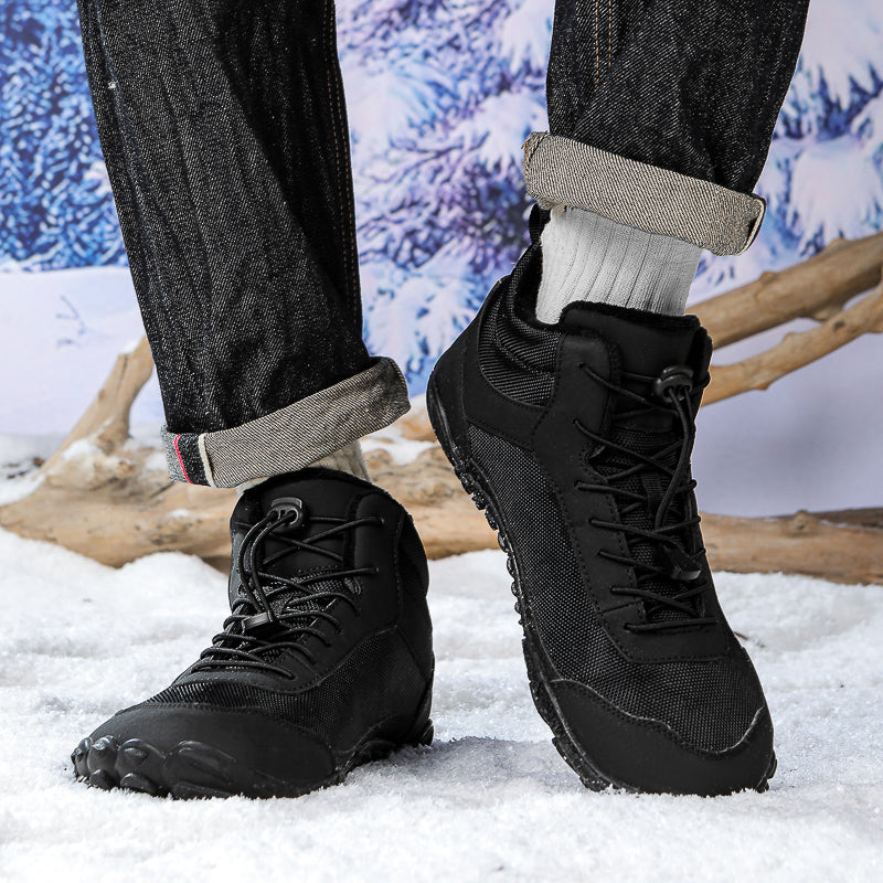 Autumn Winter Ankle & Bootie Casual Boots Waterproof Snow Shoes with Breathable Mesh Lining Rubber/PU Warm Unisex