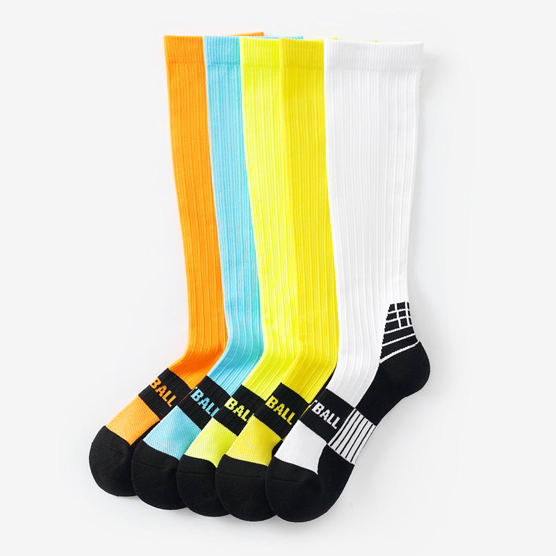 CrazShop cushioned football socks breathable anti-slip long sports moisture wicking durable performance men women youth
