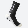 CrazShop men performance grip socks anti-slip soccer training cushioned breathable mid-calf sport
