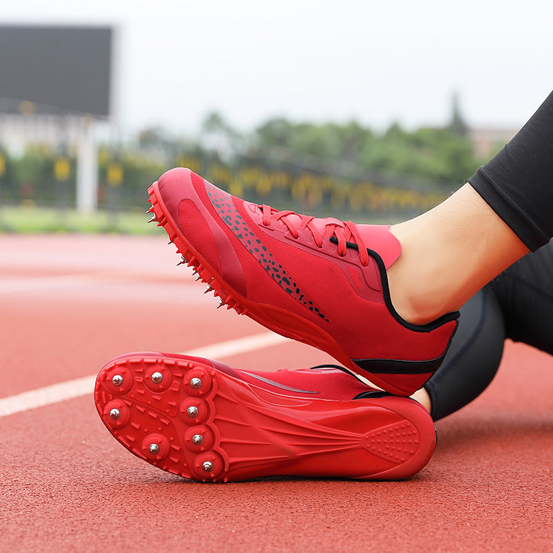 Unisex Track Field Spikes Spring Summer Sprints Middle Long Distance Running Sports Training Shoes Competitions Mesh Upper