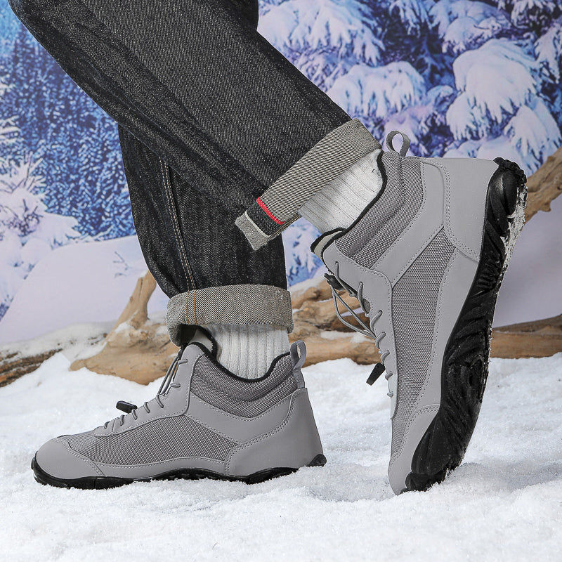 Autumn Winter Ankle & Bootie Casual Boots Waterproof Snow Shoes with Breathable Mesh Lining Rubber/PU Warm Unisex