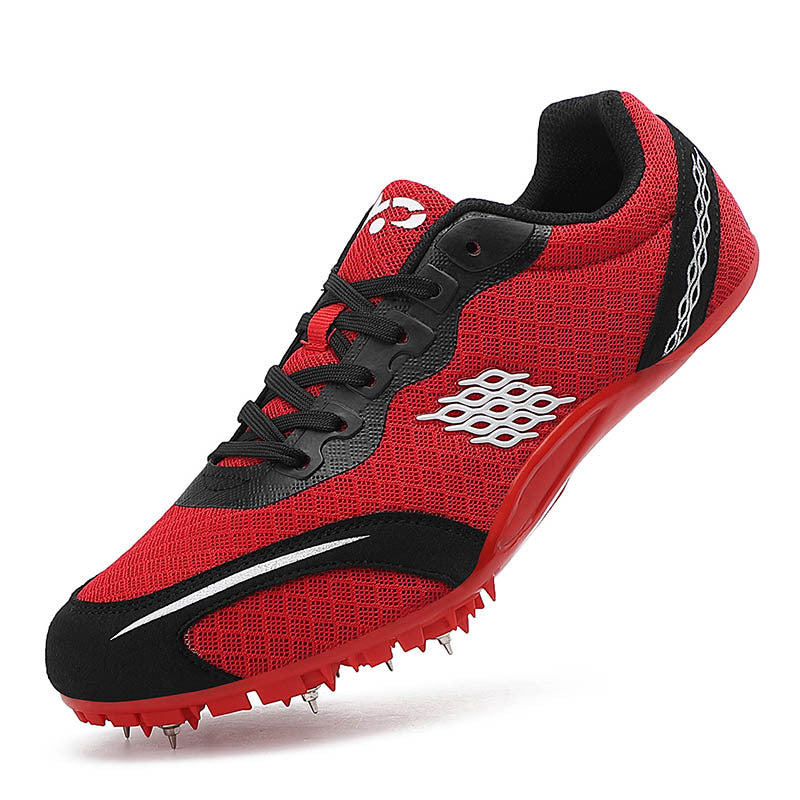 New Style Unisex Track Field Spiked Shoes Sprints Long-Distance Running Soft Mesh Lining Spring/Summer Sports Training Rubber