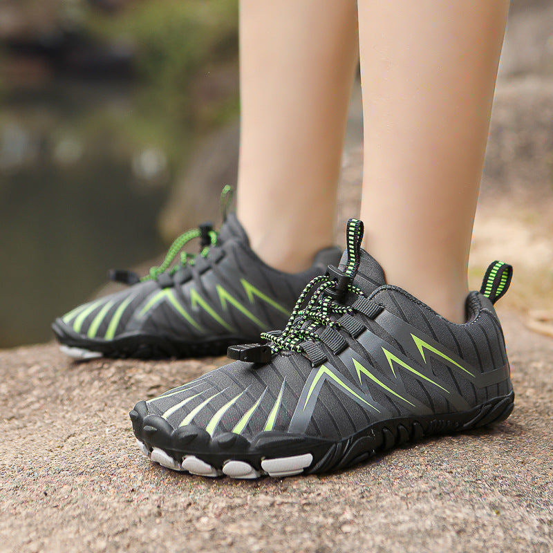 Genuine Leather Lightweight Flexible Waterproof Anti-Slip Outdoor Ankle Boots Square Toe-Breathable for Summer Winter Hiking