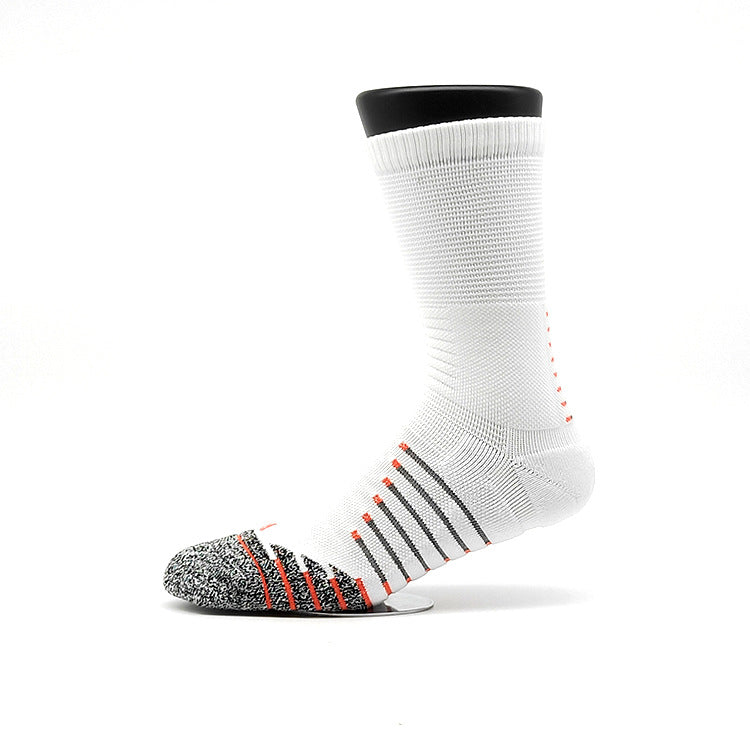 CrazShop men elite crew socks embroidered logo cushioned breathable towel bottom basketball training sport
