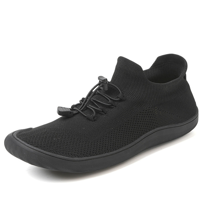 Men's Women's Five-Finger Round Toe Mesh Running Socks Shoes Breathable Non-Slip Casual Design Slip-On Closure Autumn Season