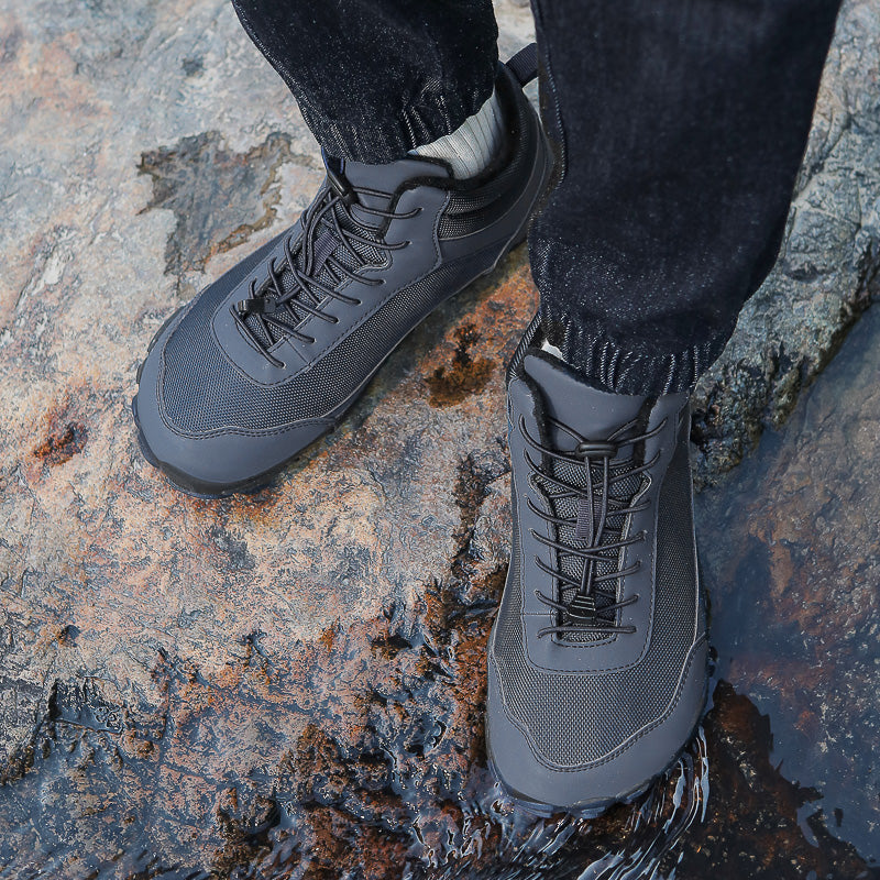 Autumn Winter Ankle & Bootie Casual Boots Waterproof Snow Shoes with Breathable Mesh Lining Rubber/PU Warm Unisex