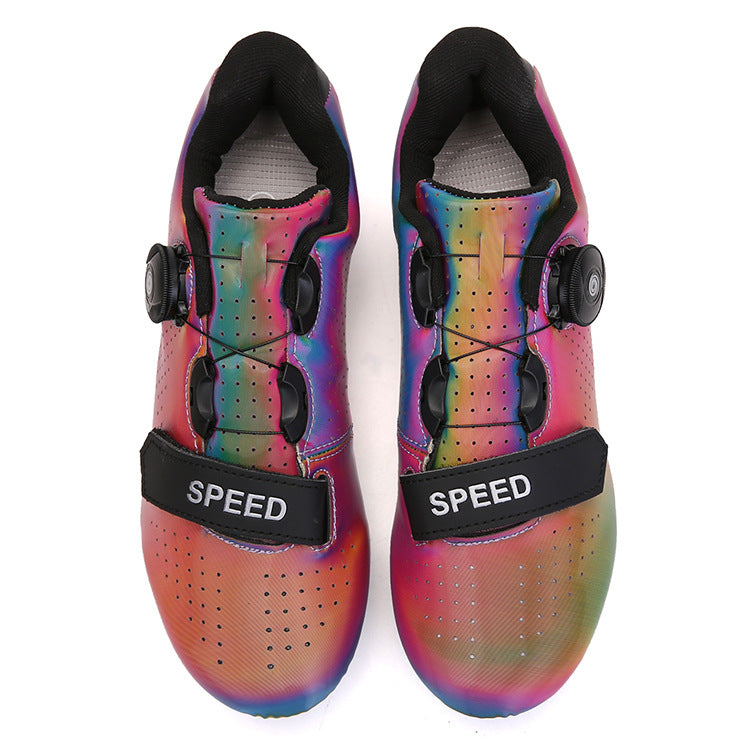 Pure Black Anti-Slip Men's Cycling Sports Shoes Hard-Soled Wear-Resistant for Autumn Winter Spring Summer Mountain Road Bike