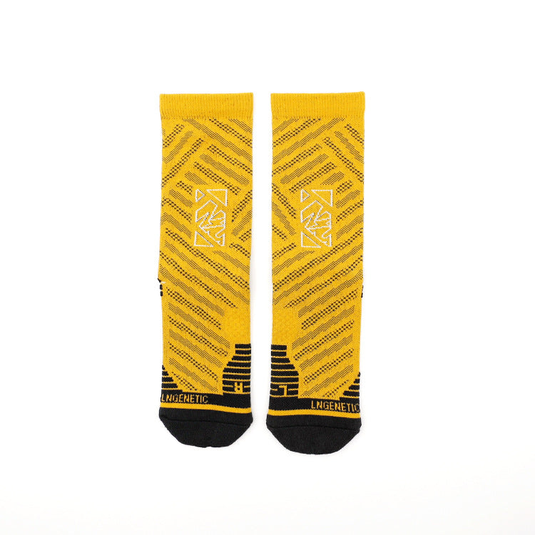 Unisex Performance Athletic Socks - Breathable, Odor-Resistant Crew Socks for Marathon & Outdoor Fitness