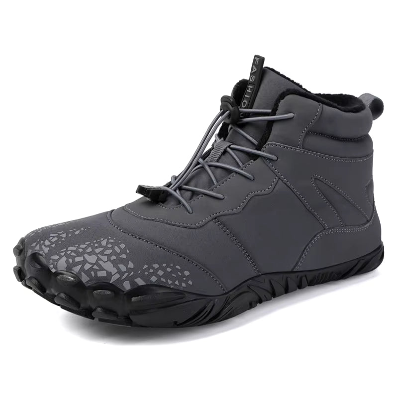 Autumn Winter High-Top Casual Cotton Snow Boots Waterproof Velvet Genuine Leather Lining Faux Fur Warm Breathable Couples