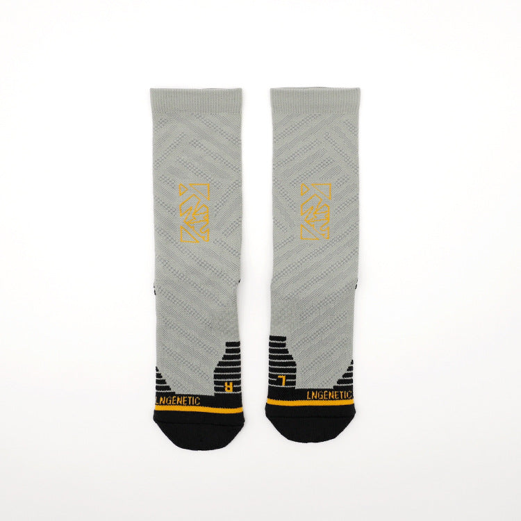 Unisex Performance Athletic Socks - Breathable, Odor-Resistant Crew Socks for Marathon & Outdoor Fitness
