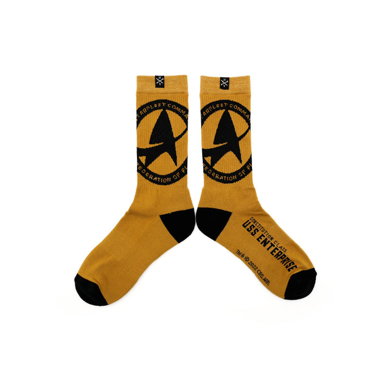 Men's Performance Crew Socks with Embroidered Logo - Cushioned & Breathable Towel Bottom Sports Socks for Basketball & Training