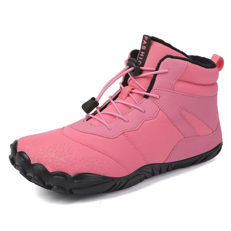 Autumn Winter High-Top Casual Cotton Snow Boots Waterproof Velvet Genuine Leather Lining Faux Fur Warm Breathable Couples