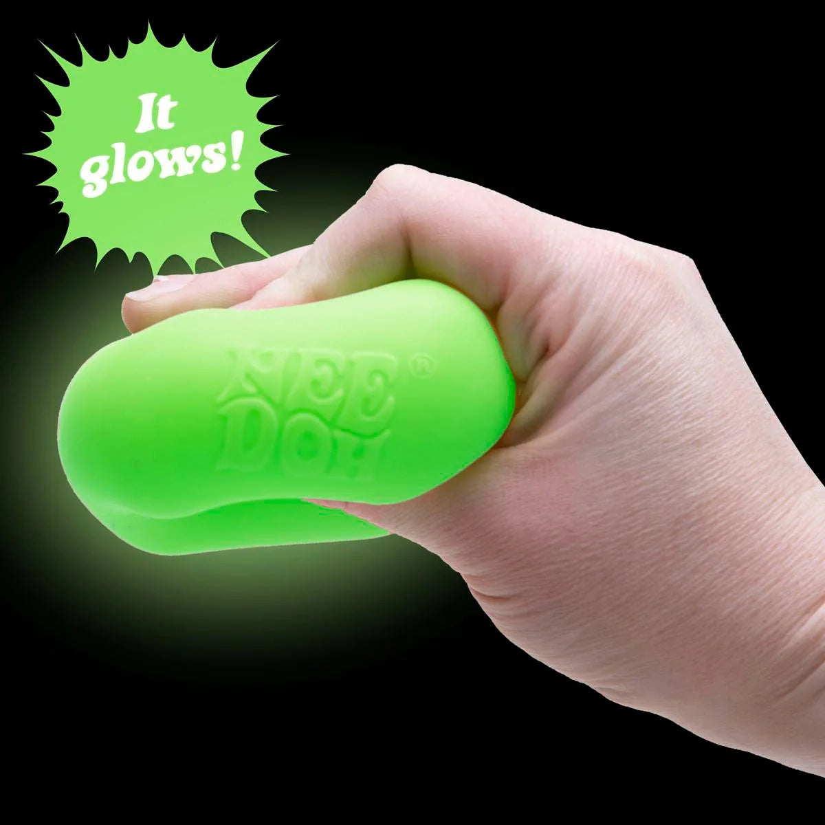 Sensory Fidget Toy with Super Solid Squish, Stretchable Stress Relief, One Random Color