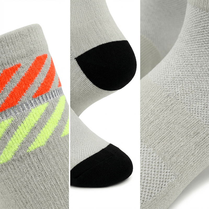 Cycling Socks Reflective Strips TACTEL Quick-Dry Antibacterial Sports Socks Men Women Breathable Anti-Friction Bike Socks