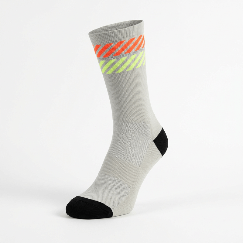 CrazShop cycling socks reflective strips TACTEL quick-dry antibacterial breathable anti-friction bike sport men women
